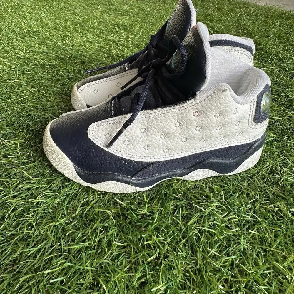 Nike Air Jordan 13 Retro Toddler Size 9C Blue White Athletic Shoes Sneakers‎